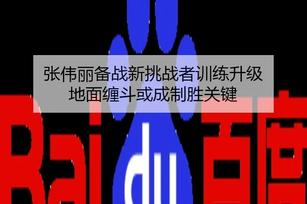 张伟丽备战新挑战者训练升级 地面缠斗或成制胜关键